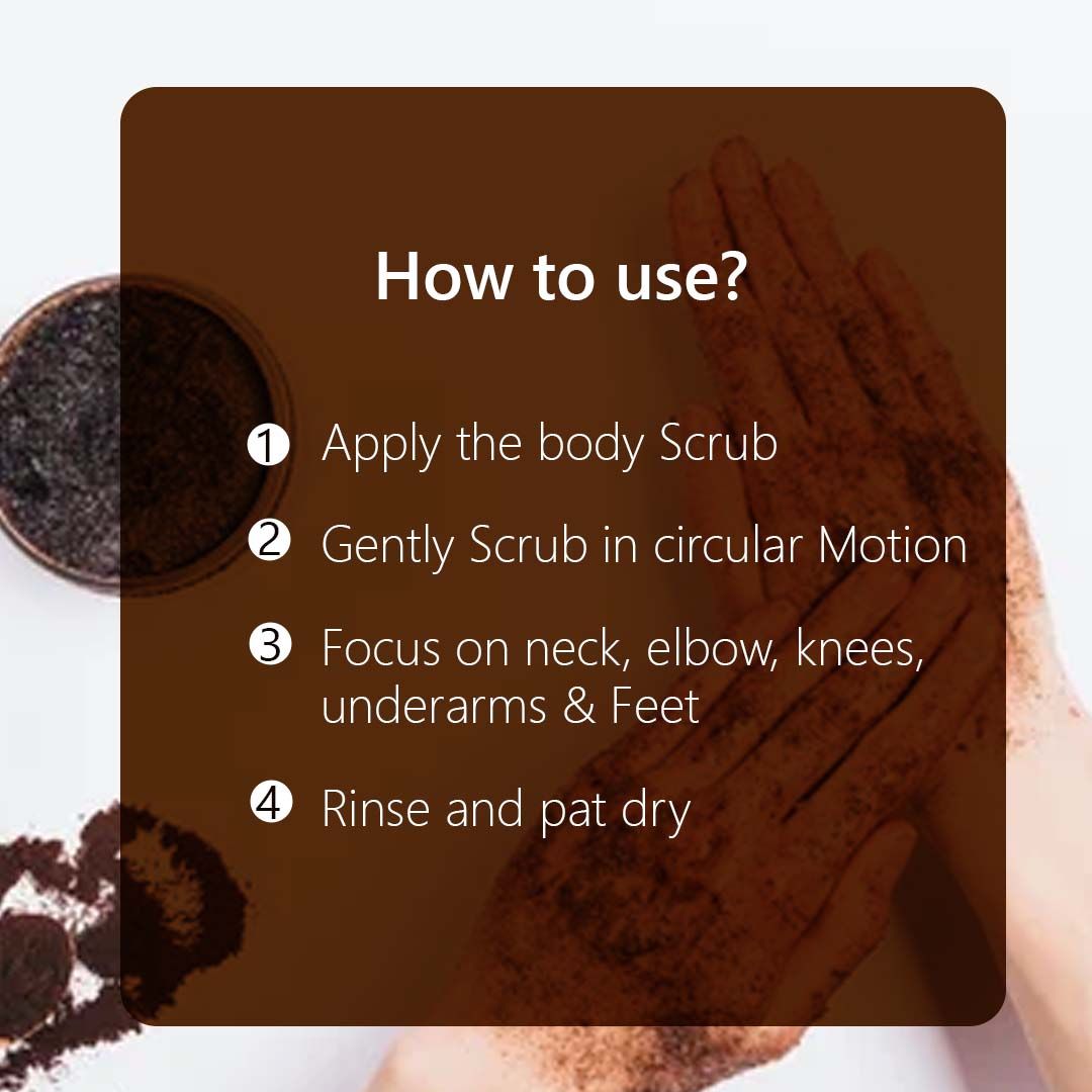 Coffee Body Scrub with Honey & Oatmeal - 100 g