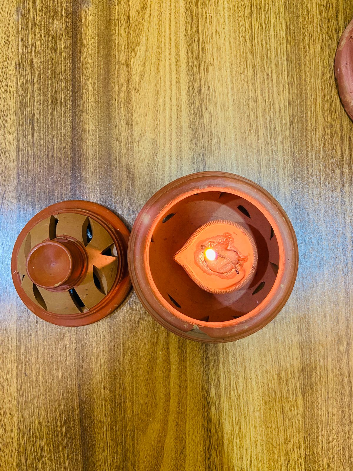 Terracotta Lamp cum Diya