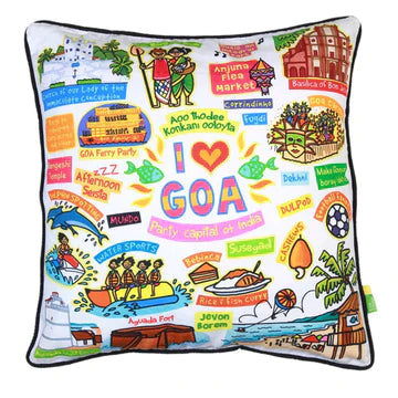 White Goa Cushion Cover