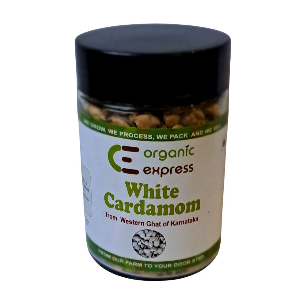 ORGANIC EXPRESS WHITE CARDAMOM/ ELACHI - 100 GM