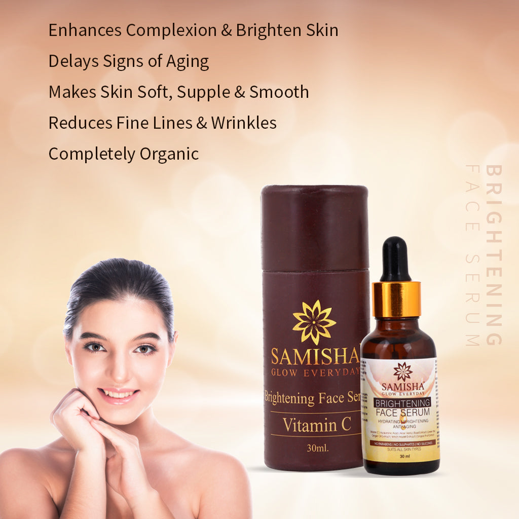 Samisha Organic Complete Face Rejuvenation Kit - Cleansing Milk, Face wash, Toner & Face Serum