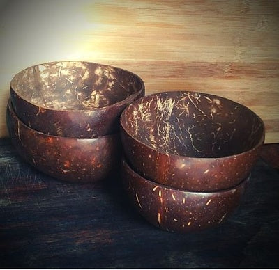 Coconut shell bowls