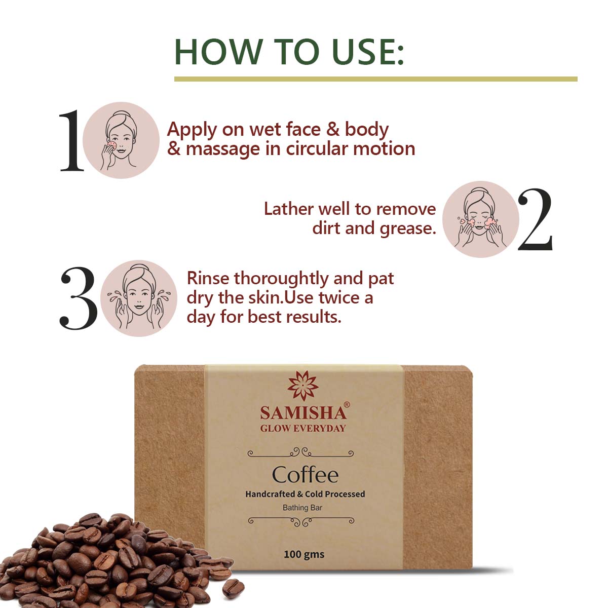 Organic Coffee Deep Exfoliating Bath Bar - 100gm