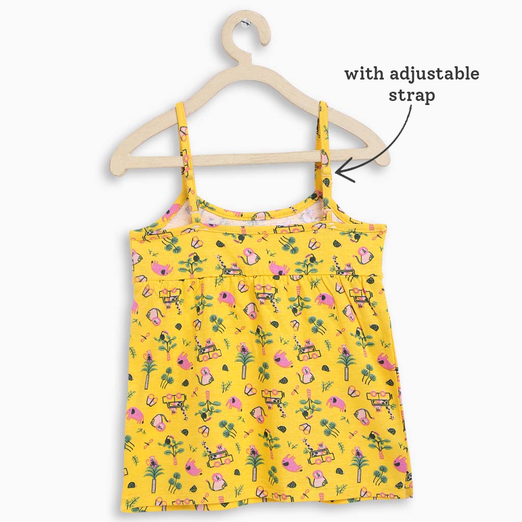 Strappy A-Line Top - 2 pack - Day at Zoo - Sweet Candy