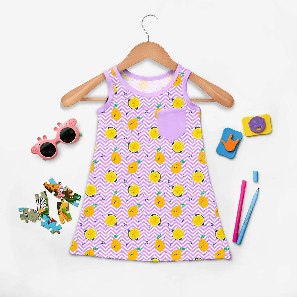 A-line Dress - Lemon Life