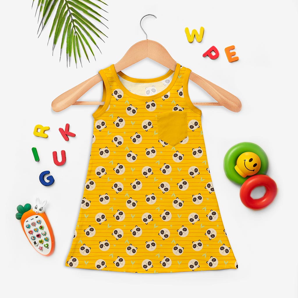 A-line Dress - Panda