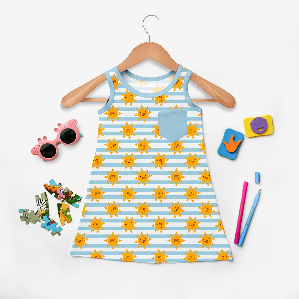 Glow A-line Dress - Sunny Bliss