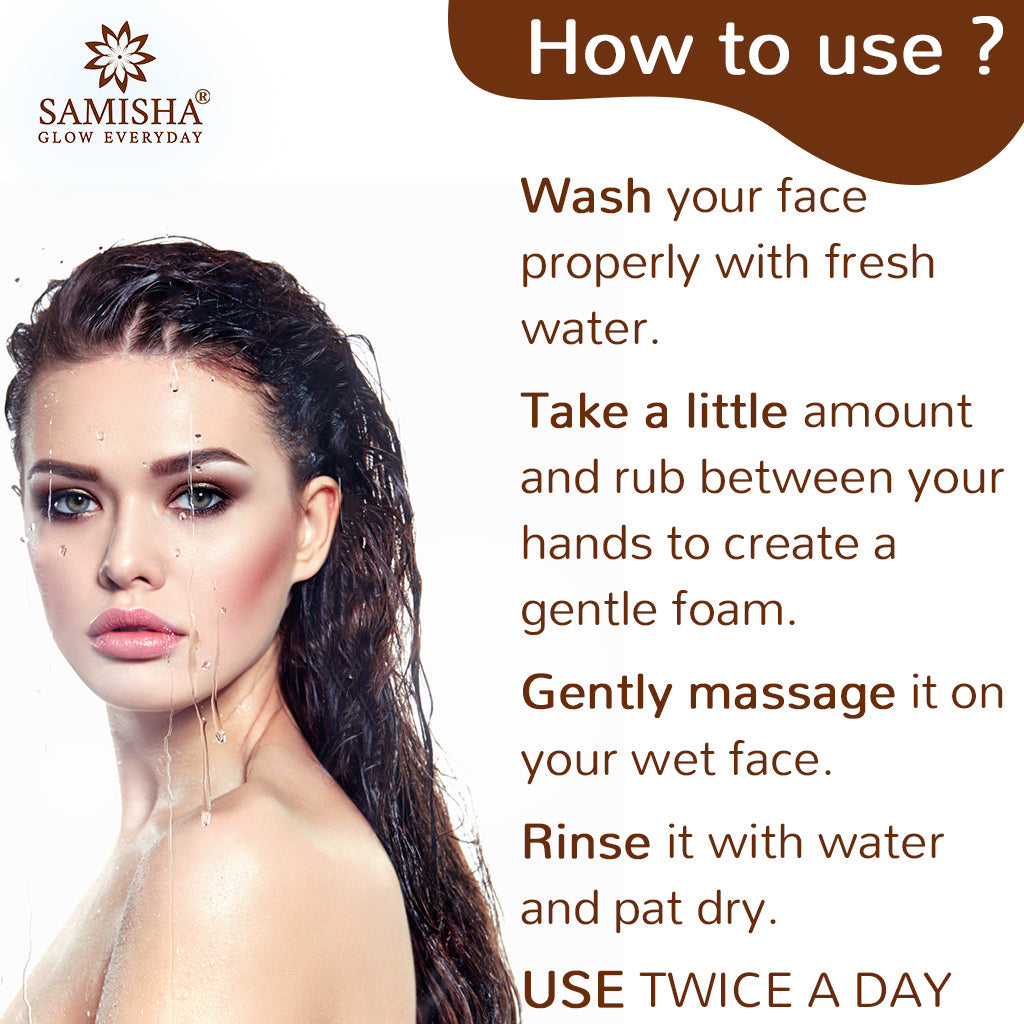 Organic Face Wash For Glowing and Brightening Skin, 100 Ml