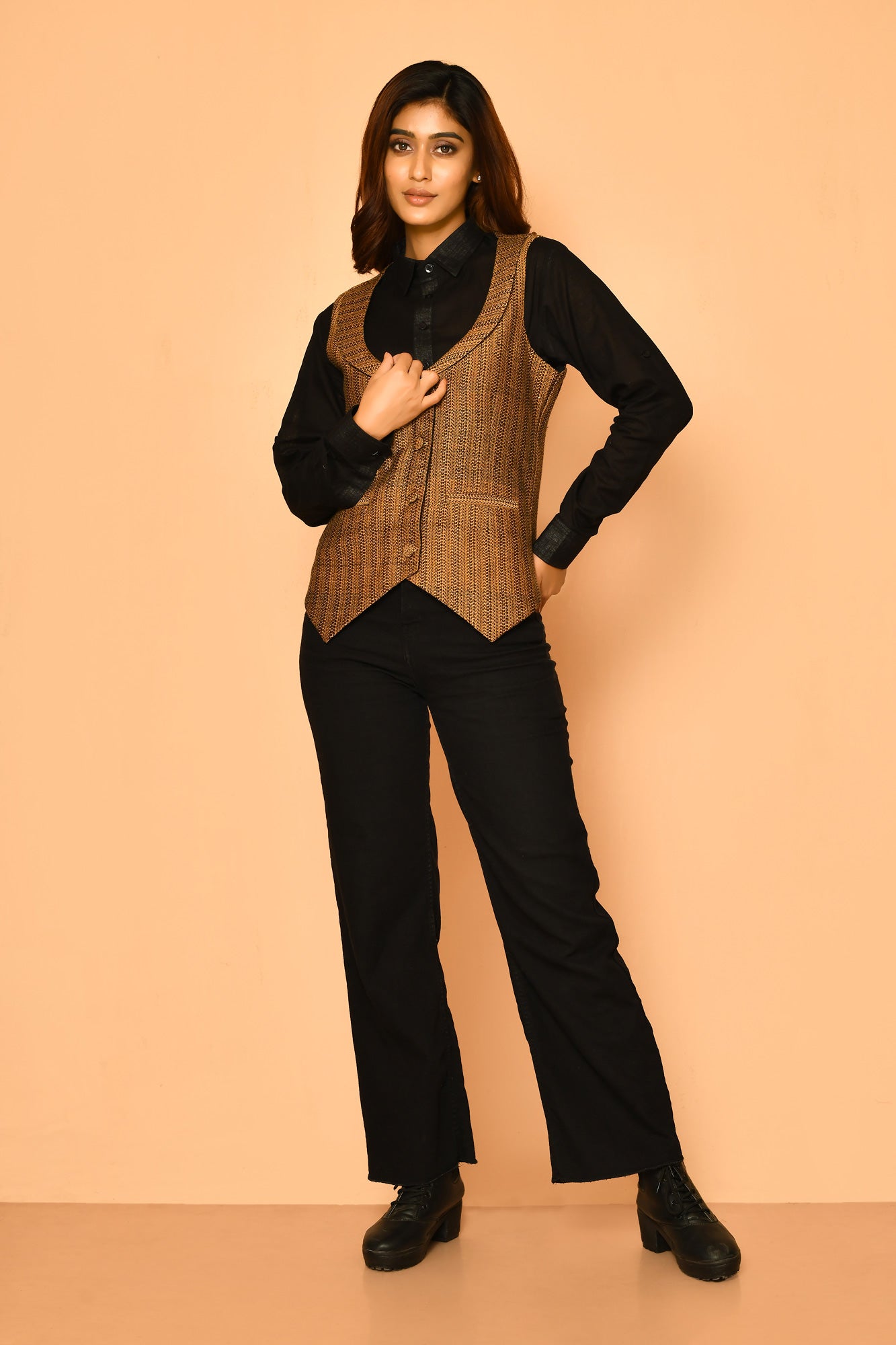 kyra handloom women's cotton jacket