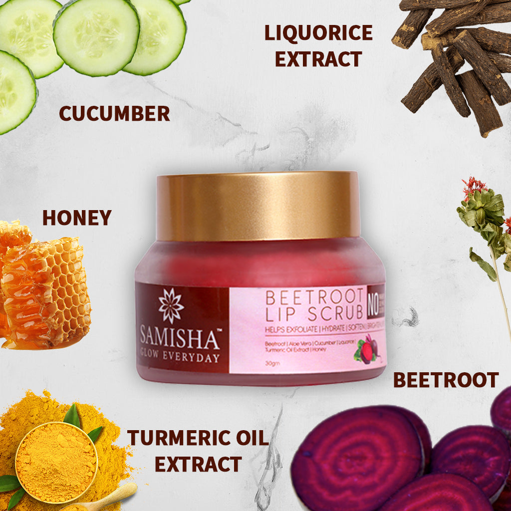 Lip Lightening Scrub | Beetroot, Liquorice For Supple And Bright Lips, 30 Gm