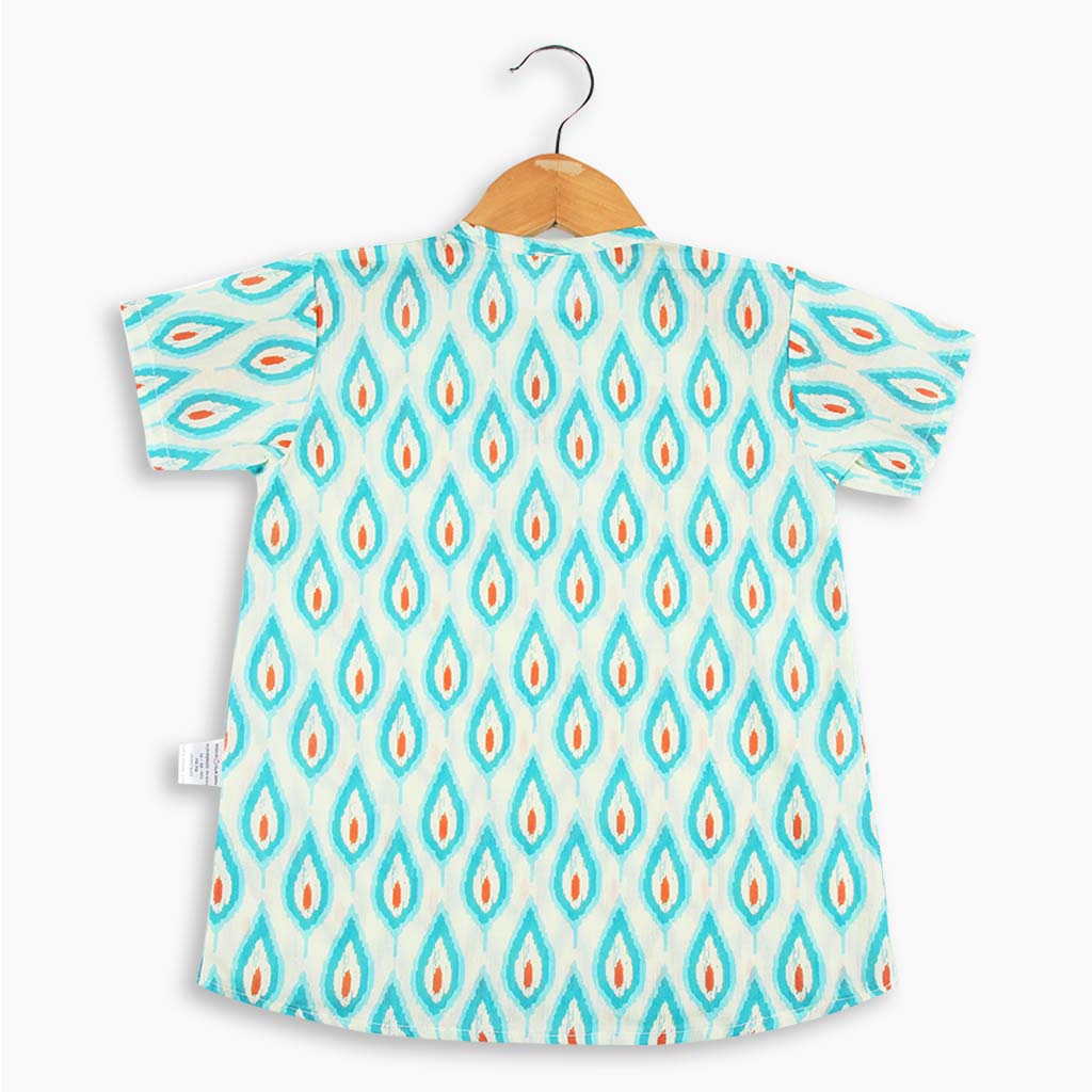 Short Sleeve Kurta - Magic Leaf