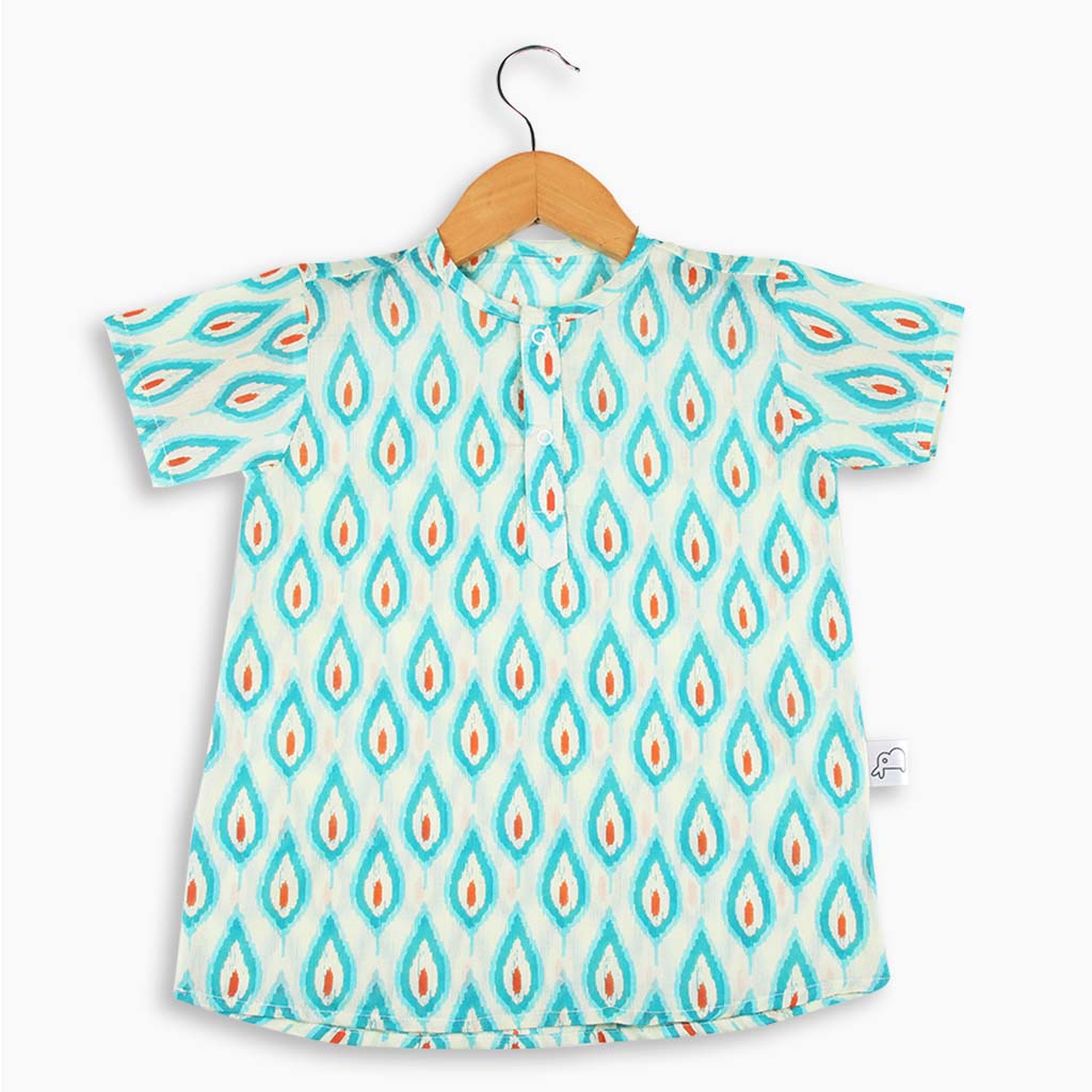 Short Sleeve Kurta - Magic Leaf