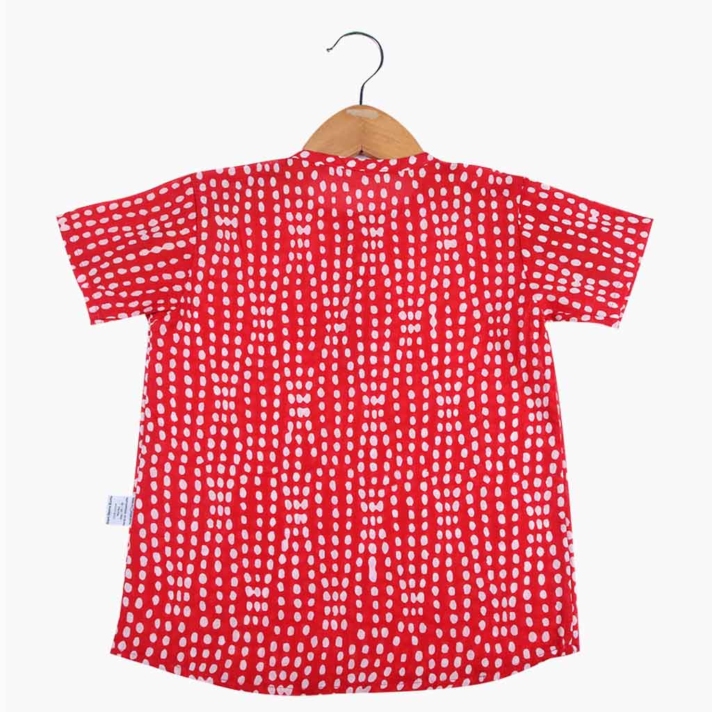 Short Sleeve Kurta - Maroon Days