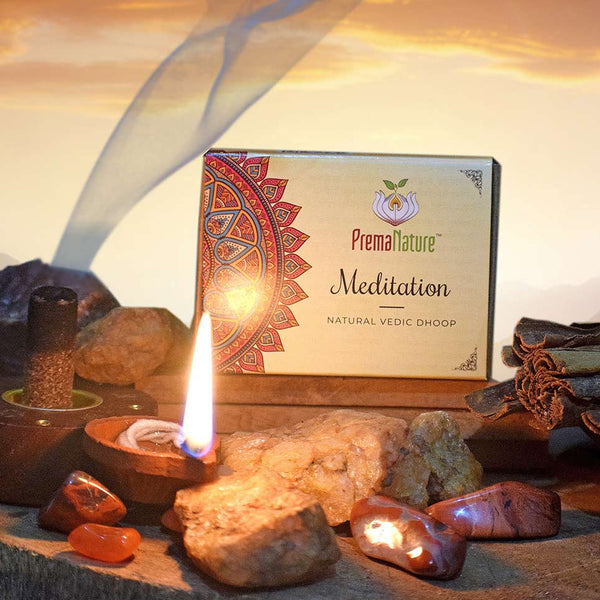 Natural Vedic Sambrani: Meditation (16 pcs)
