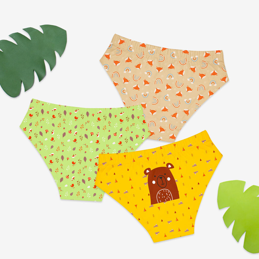 Choose Print and Size for Pack of 3 Briefs