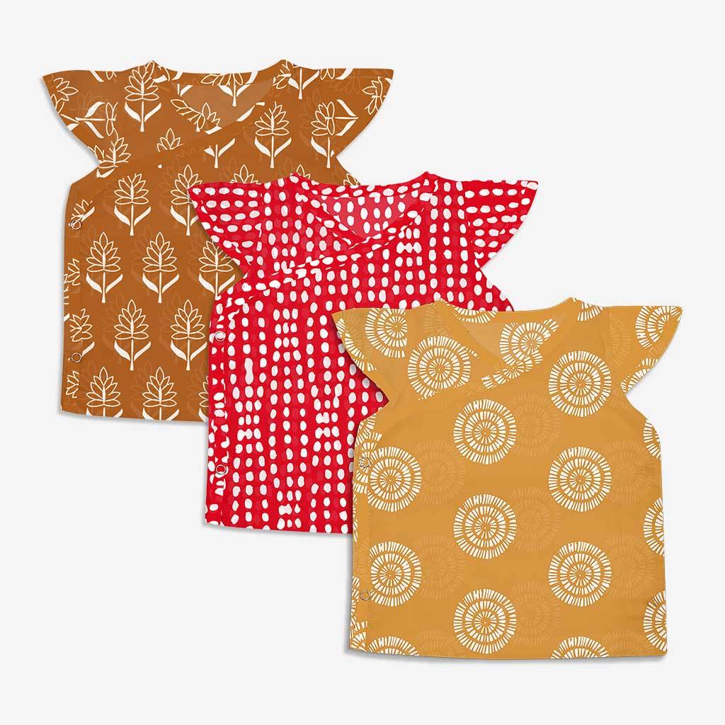 3 Jhabla & 3 Swaddles Combo