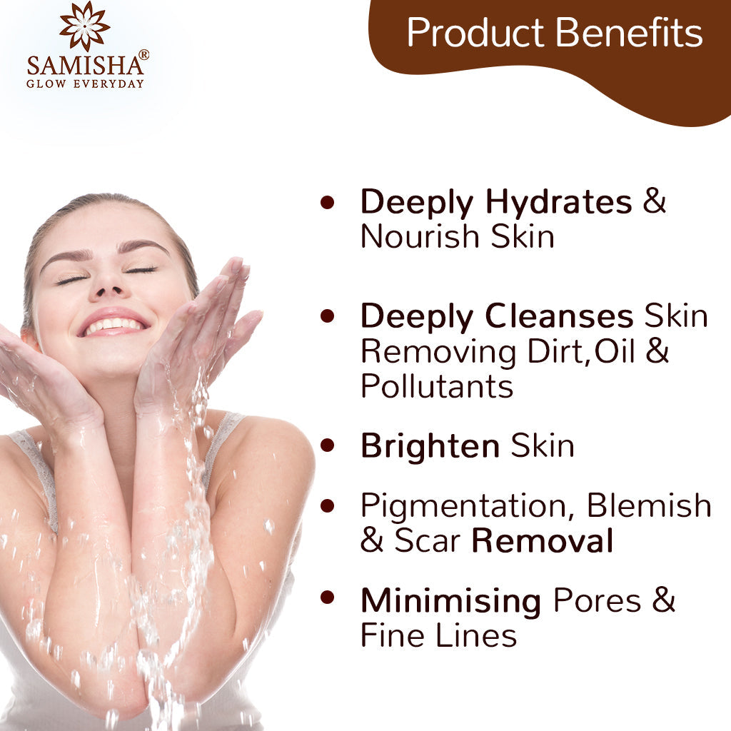 Organic Face Wash For Glowing and Brightening Skin, 100 Ml