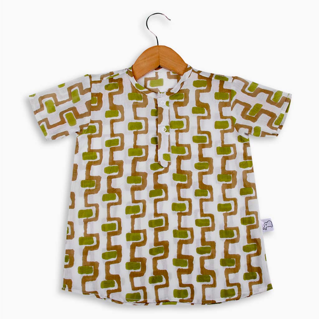 Short Sleeve Kurta - 3 pack - Dreamy Beige - Saplings - Pastel Pink