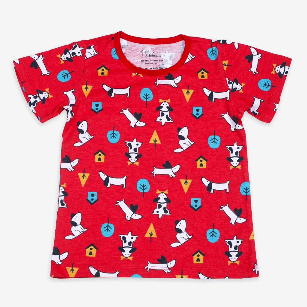Short Sleeve Top & Shorts Set - Furry Love