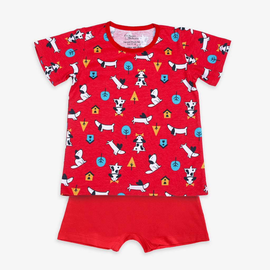 Short Sleeve Top & Shorts Set - Furry Love