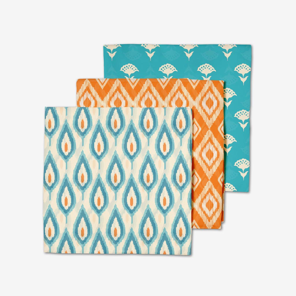 Ikat Magic Swaddle Set- Pack of 3