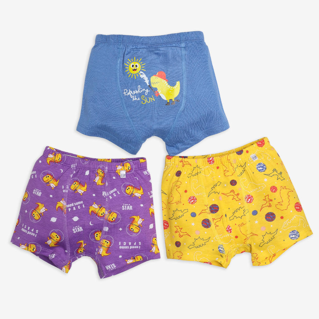 Young Boy Trunks -9 Pack (Paws Only - Finding Dino 2.0 - Unicorn Dreams)