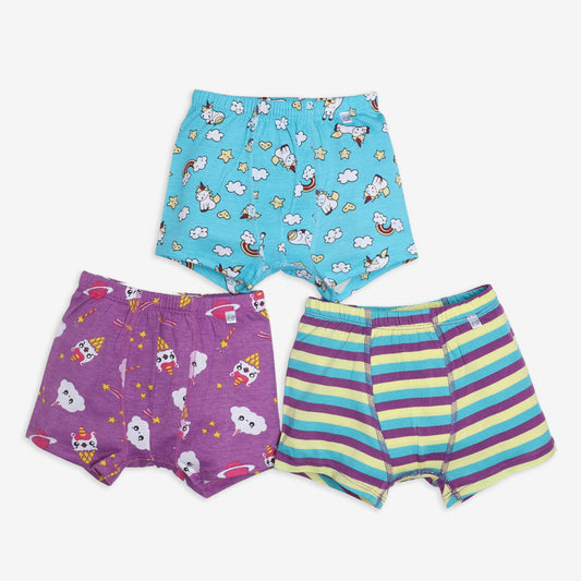 Young Boy Trunks -9 Pack (Paws Only - Navigator - Unicorn Dreams)