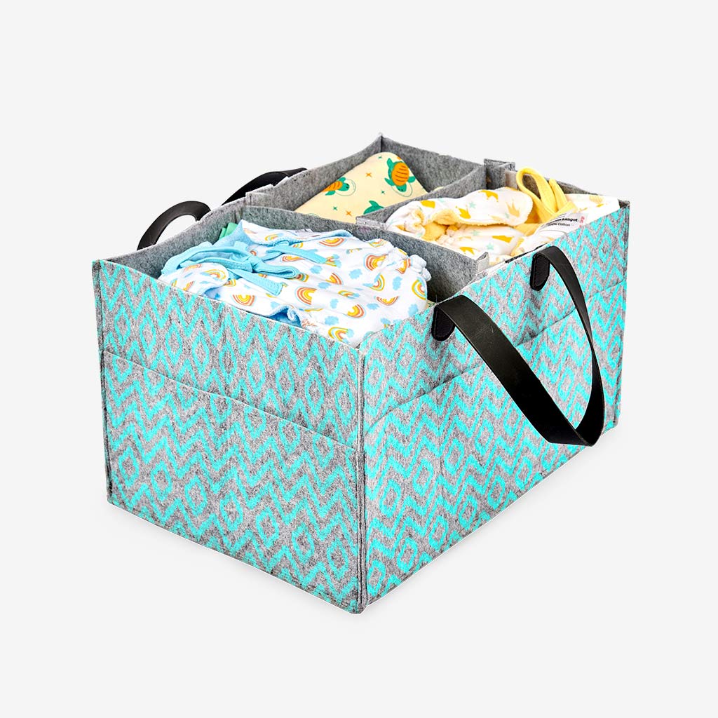 Ikat chevron - Diaper Caddy
