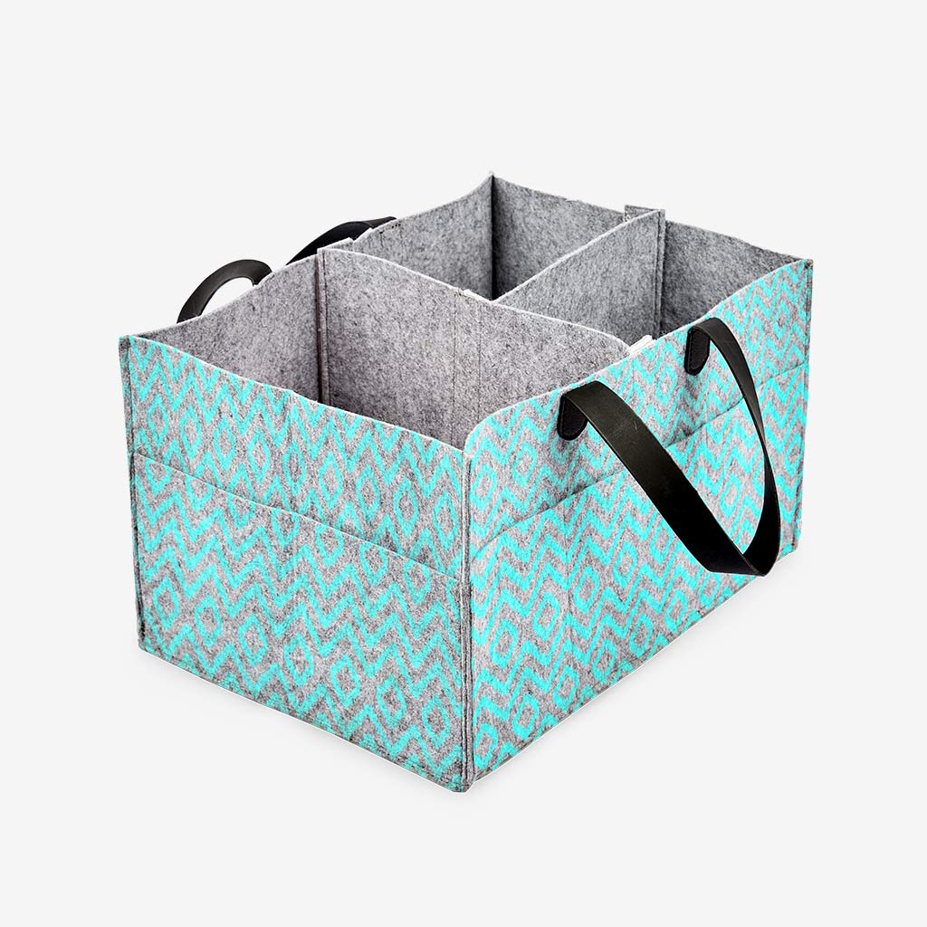 Ikat chevron - Diaper Caddy
