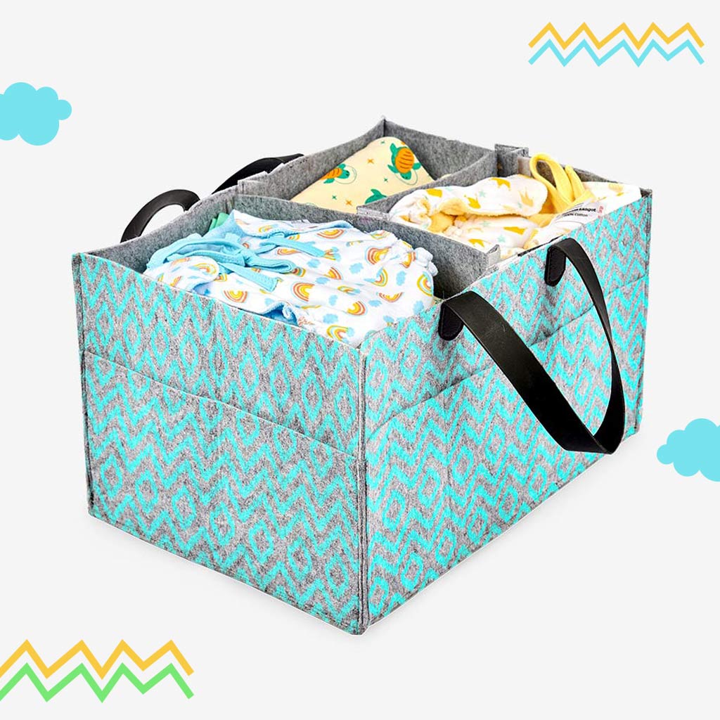 Ikat chevron - Diaper Caddy