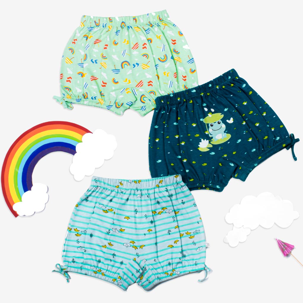Choose Print and Size for Bloomer Shorts - Pack of 3