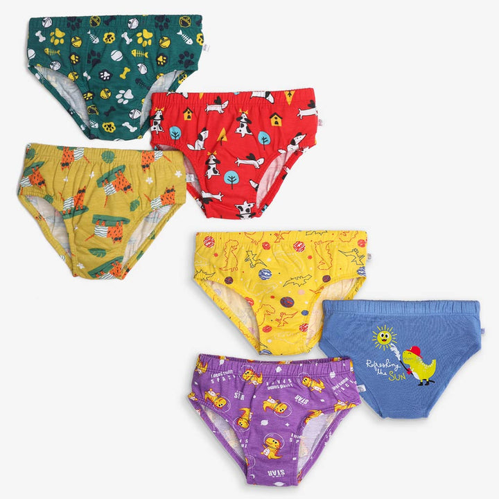 Young Girl Briefs -6 Pack (Paws Only - Finding Dino 2.0)