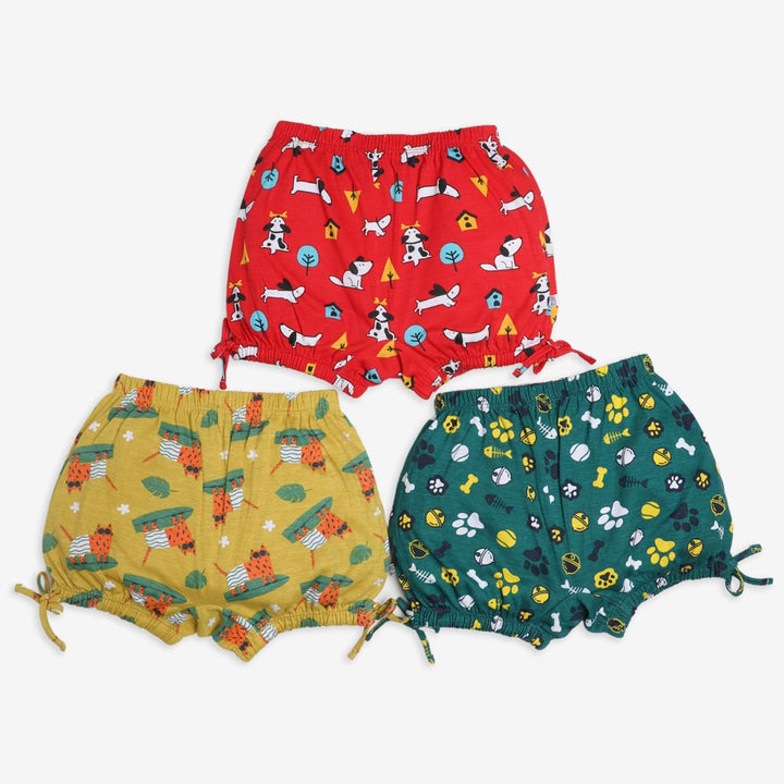 Unisex Toddler Bloomer -3 Pack (Paws Only)
