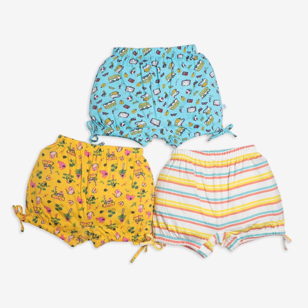 Unisex Toddler Bloomer -3 Pack (Travel Tales)