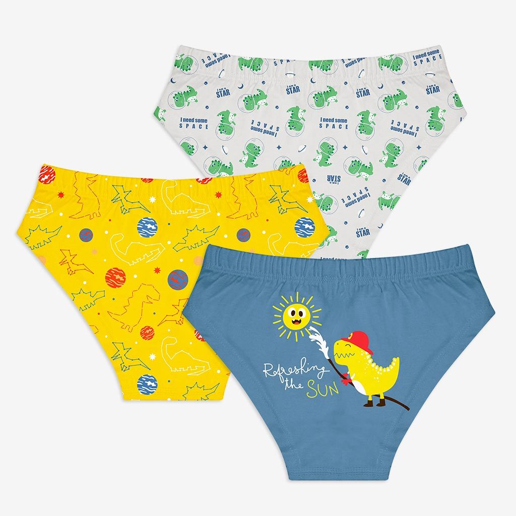 Choose Print and Size for Young Girl Briefs - Pack of 3