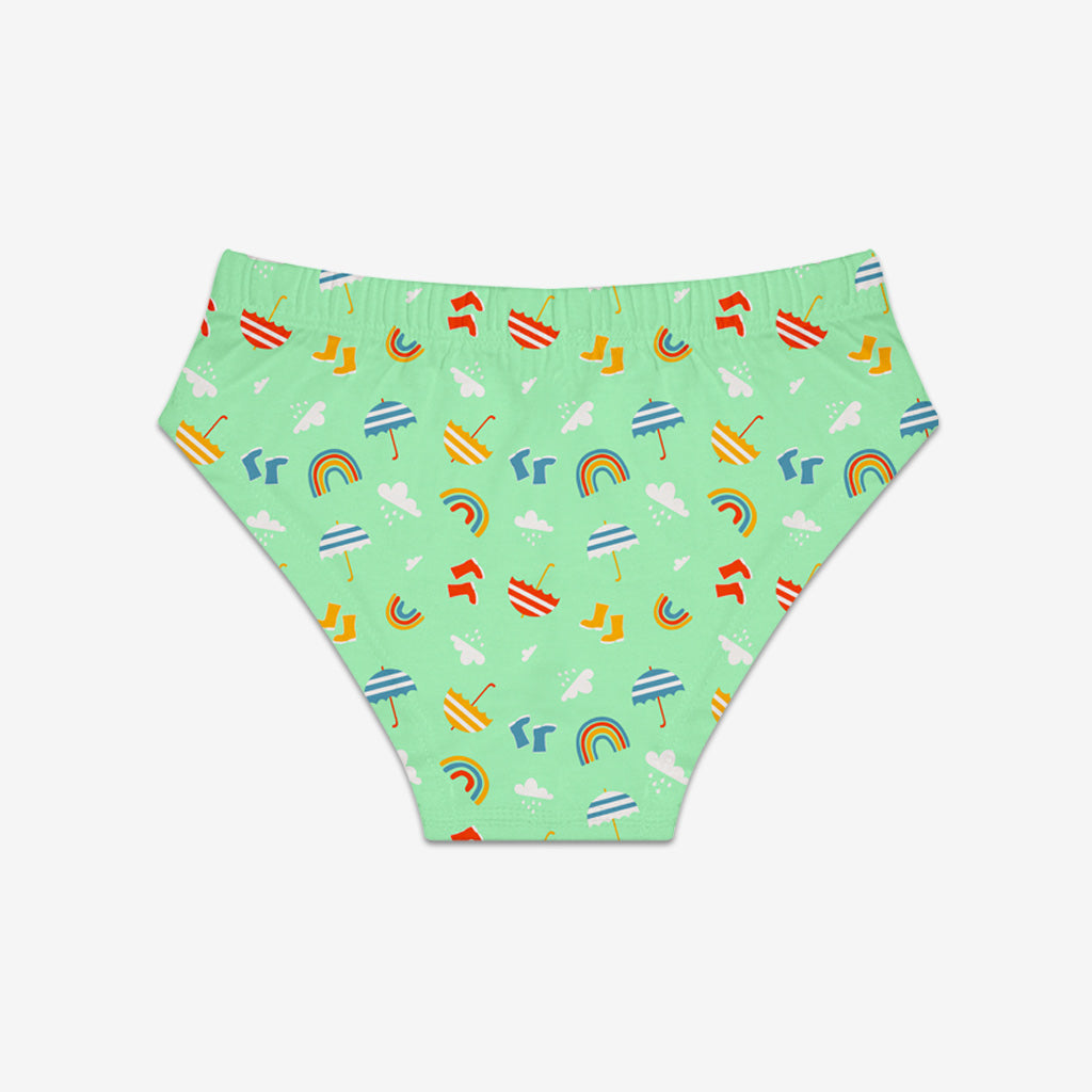 Young Girl Briefs -3 Pack (Rainy Poppins)