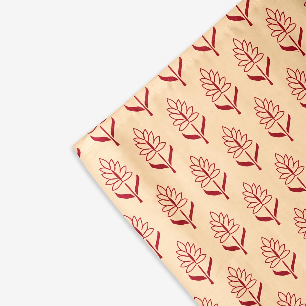 Crimson Blooms Baby Blanket