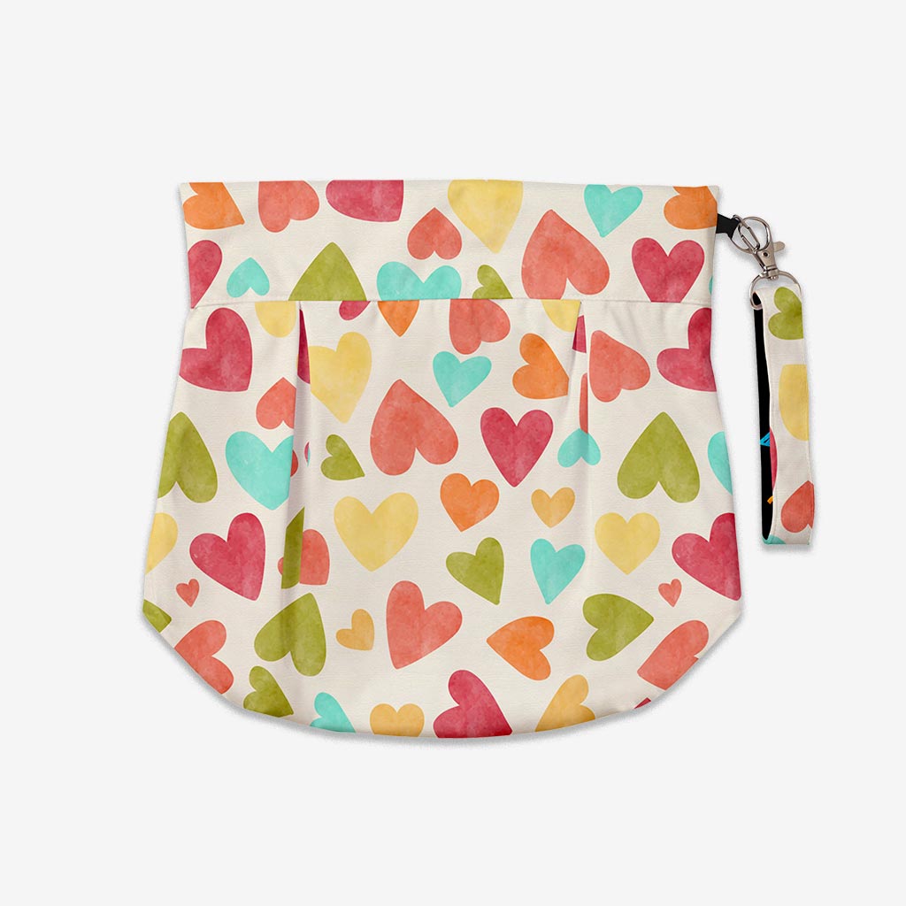 Baby Hearts and Rainbow Twinkles - Reversible Waterproof Bag