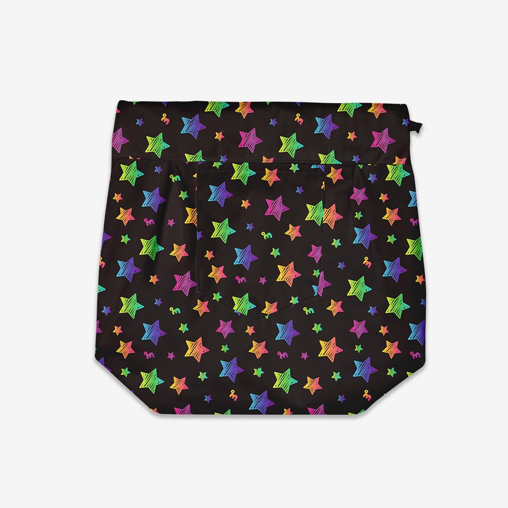 Baby Hearts and Rainbow Twinkles Reversible Waterproof Bag