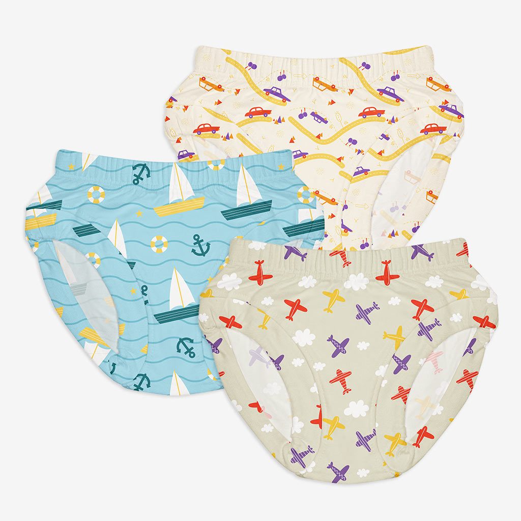 Unisex Toddler Briefs -6 Pack (Kid's Day Out - Sea-saw)
