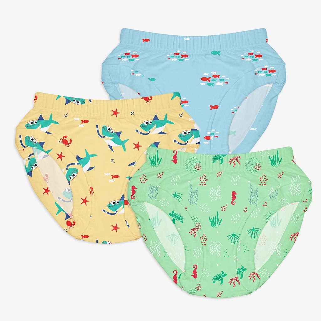 Unisex Toddler Briefs -9 Pack (Finding Dino - Kid's Day Out - Sea-saw)