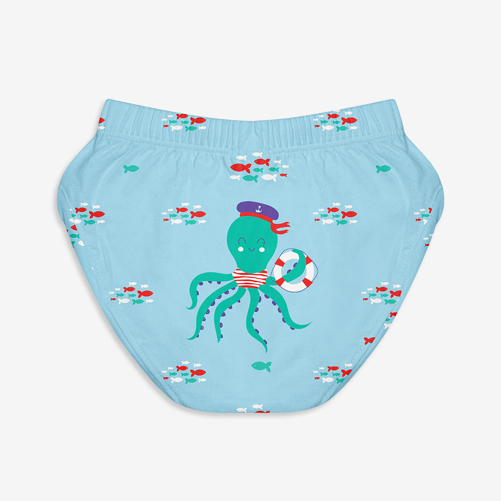 Unisex Toddler Briefs -3 Pack (Sea-Saw)