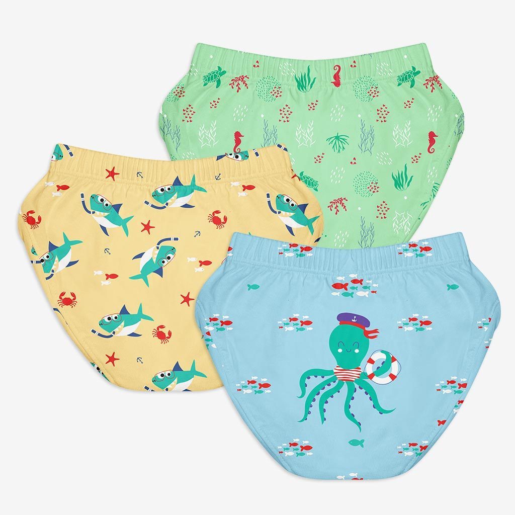 Choose Print and Size for Unisex Toddler Briefs - Pack of 6