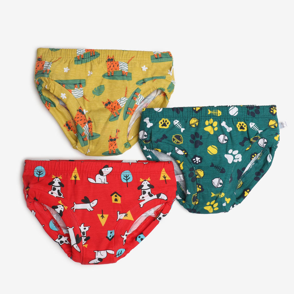 Unisex Toddler Briefs -6 Pack (Paws Only - Unicorn Dreams)