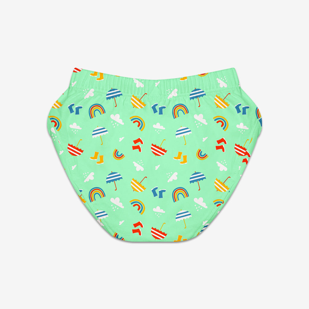 Unisex Toddler Briefs -3 Pack (Rainy Poppins)