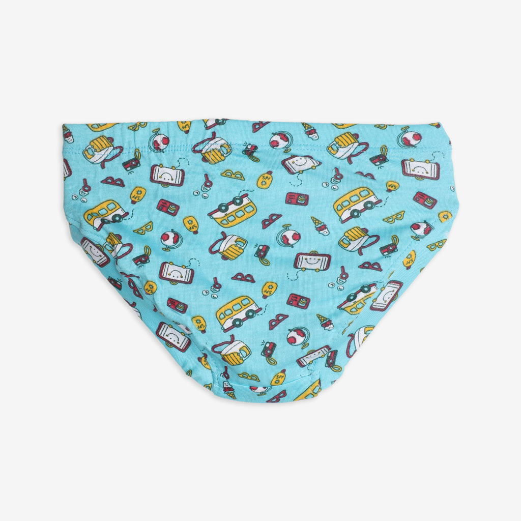 Unisex Toddler Briefs -3 Pack (Travel Tales)