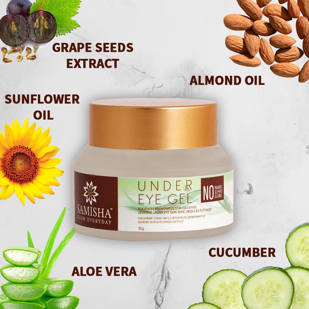 Under Eye Dark Circles Removal Cream, With Cucumber | Removes Wrinkles, 30 GM
