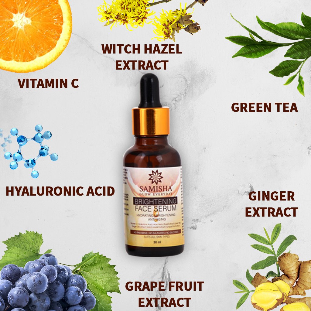 Samisha Organic Facial Cleansing Milk and Vitamin c Face Serum Combo Pack