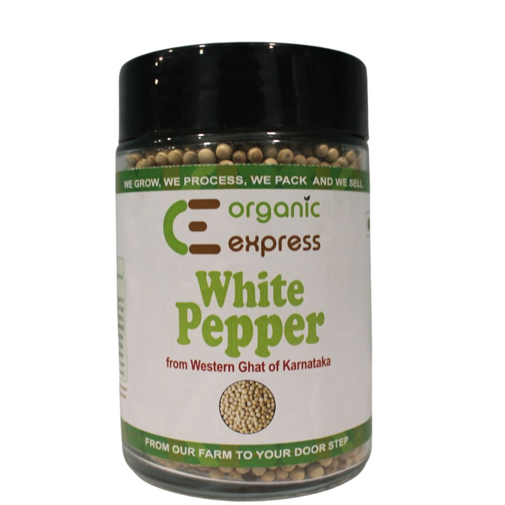 ORGANIC EXPRESS WHITE PEPPER - 150 GM